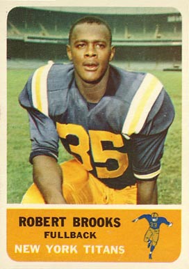 1962 Fleer Robert Brooks #56 Football Card