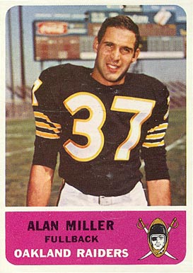 1962 Fleer Alan Miller #67 Football Card