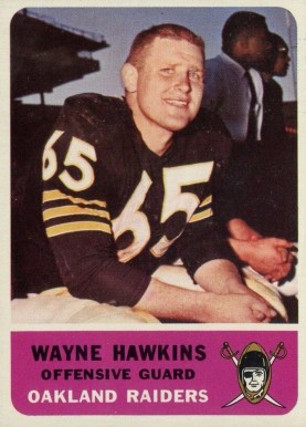 1962 Fleer Wayne Hawkins #71 Football Card
