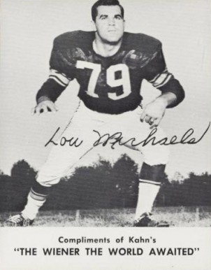 1962 Kahn's Wieners Lou Michaels # Football Card