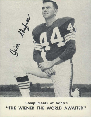 1962 Kahn's Wieners Jim Shofner # Football Card