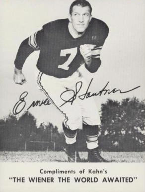 1962 Kahn's Wieners Ernie Stautner # Football Card