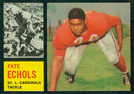 1962 Topps Fate Echols #149 Football Card