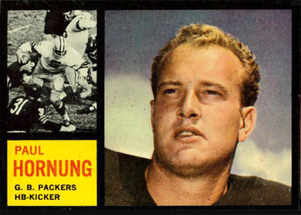 1962 Topps Paul Hornung #64 Football Card