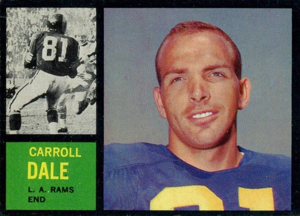 1962 Topps Carroll Dale #82 Football Card