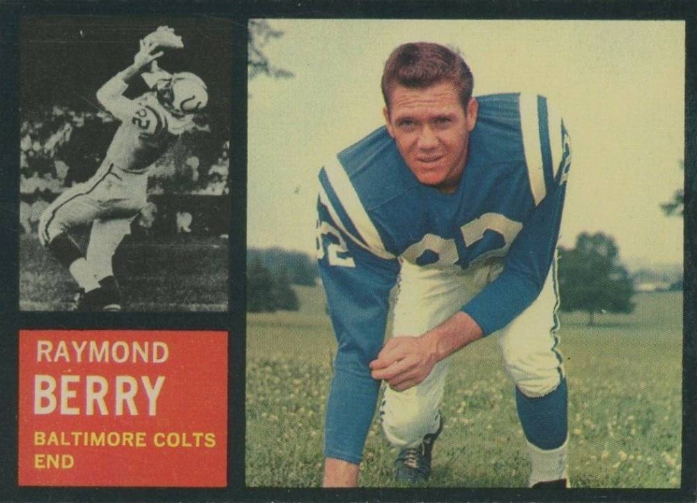 1962 Topps Raymond Berry #5 Football Card