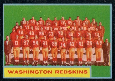 1962 Topps Washington Redskins #175 Football Card