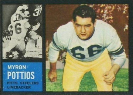 1962 Topps Myron Pottios #136 Football Card