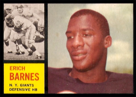 1962 Topps Erich Barnes #111 Football Card