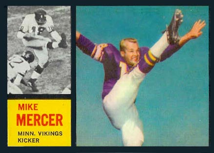 1962 Topps Mike Mercer #97 Football Card