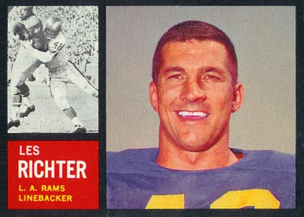 1962 Topps Les Richter #86 Football Card