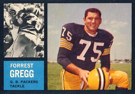1962 Topps Forrest Gregg #70 Football Card