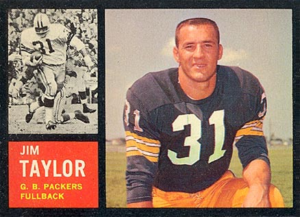 1962 Topps Jim Taylor #66 Football Card