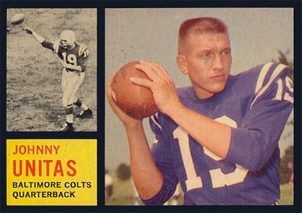 1962 Topps Johnny Unitas #1 Football Card