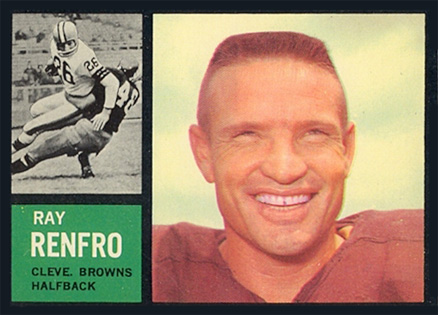 1962 Topps Ray Renfro #27 Football Card