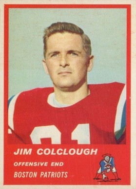1963 Fleer Jim Colclough #4 Football Card
