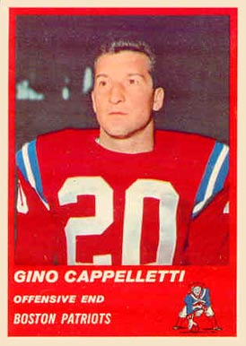1963 Fleer Gino Cappelletti #5 Football Card