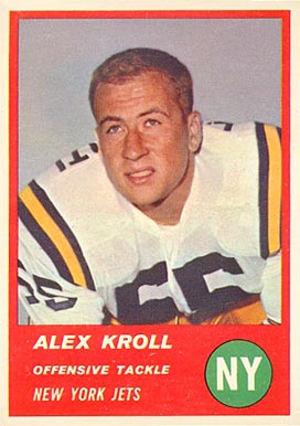 1963 Fleer Alex Kroll #16 Football Card