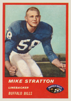 1963 Fleer Mike Stratton #32 Football Card