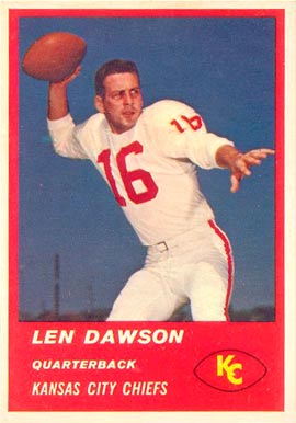 1963 Fleer Len Dawson #47 Football Card