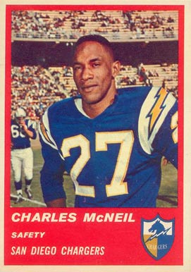 1963 Fleer Charles Mcneil #74 Football Card