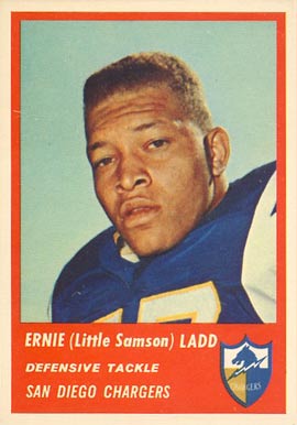 1963 Fleer Ernie (Little Samson) Ladd #76 Football Card