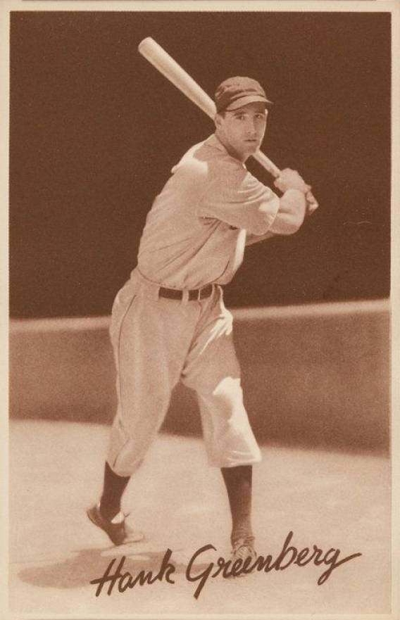 1939 Goudey Premiums R303-A Hank Greenberg #20 Baseball Card