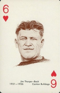 1963 Stancraft Playing Cards Jim Thorpe # Football Card