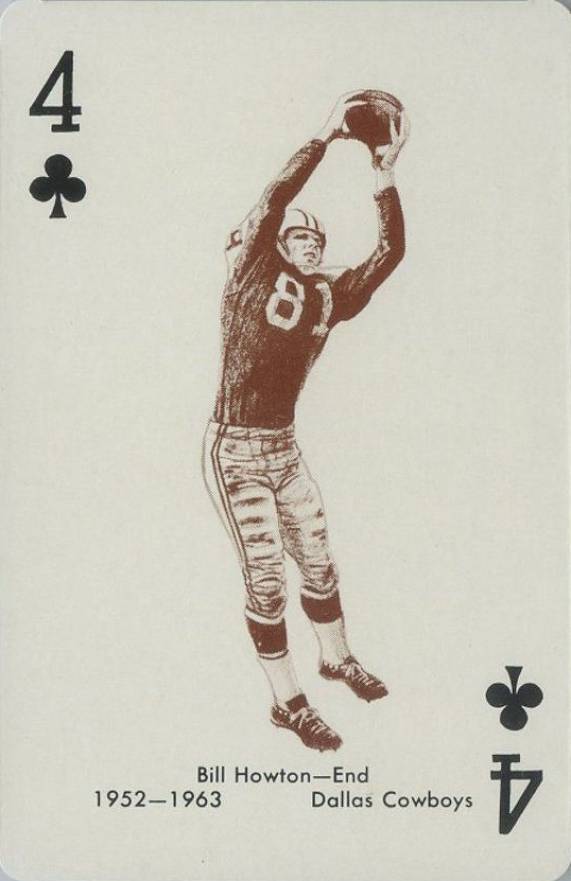1963 Stancraft Playing Cards Billy Howton # Football Card