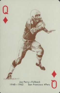 1963 Stancraft Playing Cards Joe Perry # Football Card