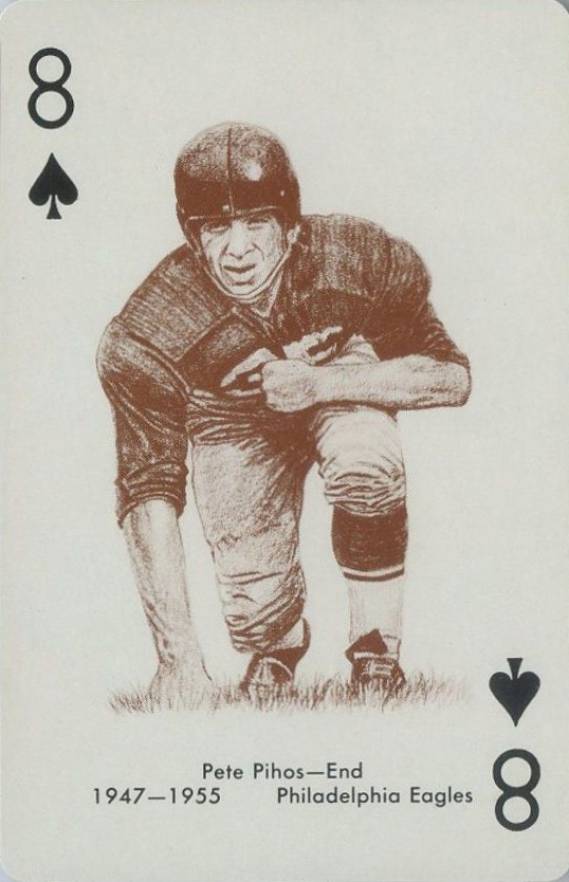 1963 Stancraft Playing Cards Pete Pihos # Football Card