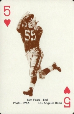 1963 Stancraft Playing Cards Tom Fears # Football Card