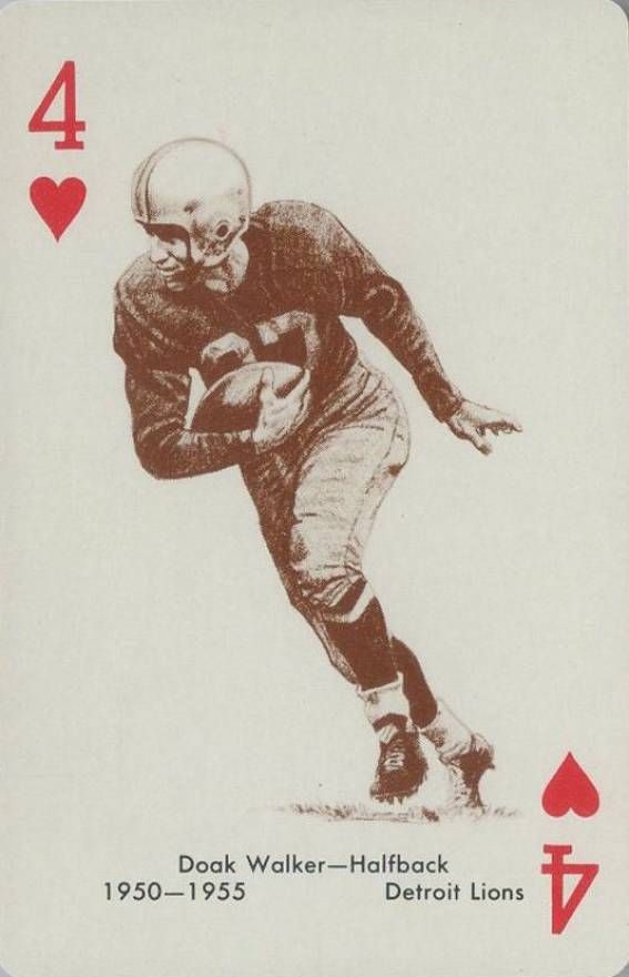 1963 Stancraft Playing Cards Doak Walker # Football Card