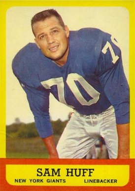 1963 Topps Sam Huff #59 Football Card