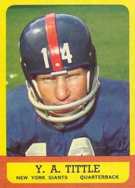 1963 Topps Y.A. Tittle #49 Football Card