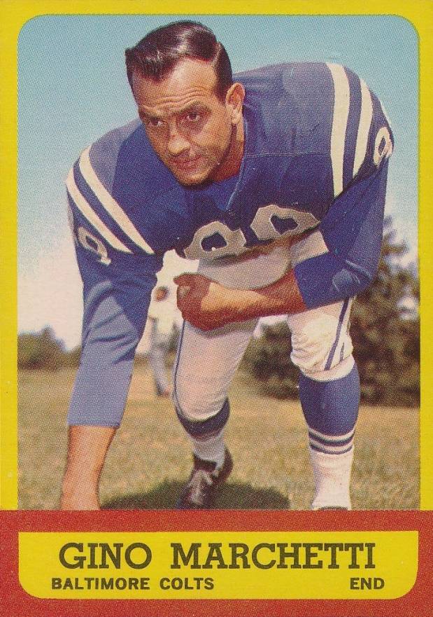 1963 Topps Gino Marchetti #8 Football Card