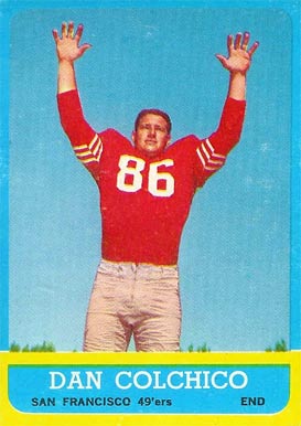 1963 Topps Dan Colchico #144 Football Card