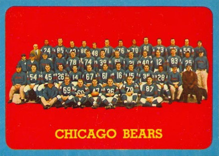 1963 Topps Chicago Bears #72 Football Card