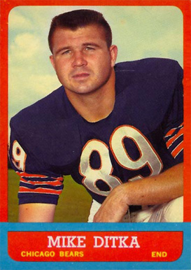 1963 Topps Mike Ditka #62 Football Card
