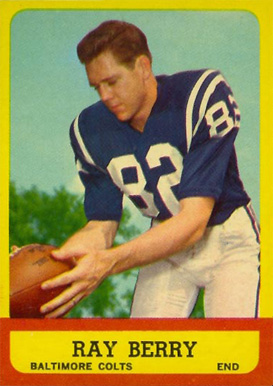 1963 Topps Raymond Berry #4 Football Card