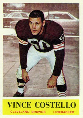 1964 Philadelphia Vince Costello #32 Football Card