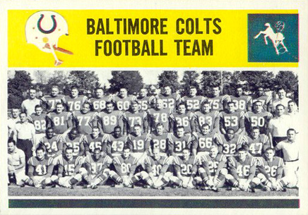 1964 Philadelphia Baltimore Colts Team #13 Football Card