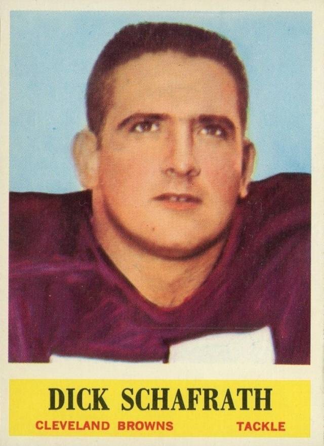 1964 Philadelphia Dick Schafrath #40 Football Card