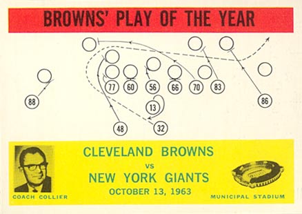 1964 Philadelphia Browns Play #42 Football Card