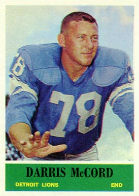 1964 Philadelphia Darris McCord #64 Football Card