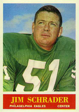 1964 Philadelphia Jim Schrader #137 Football Card