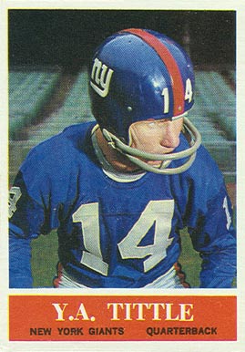 1964 Philadelphia Y.A. Tittle #124 Football Card