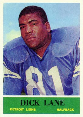1964 Philadelphia Dick Lane #61 Football Card