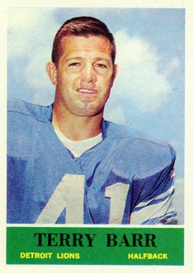 1964 Philadelphia Terry Barr #57 Football Card