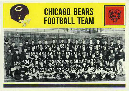 1964 Philadelphia Chicago Bears Team #27 Football Card